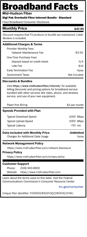 Digi-Pak-Fiber—OVERBUILD—Standard Digi Pak Fiber OVERBUILD Standard