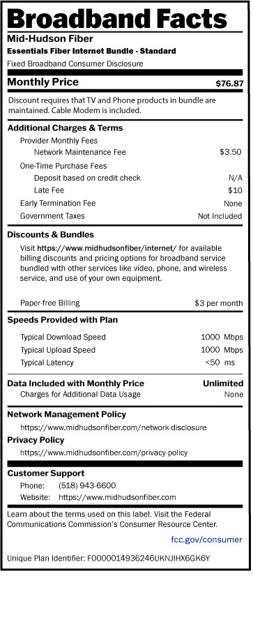 Essentials Fiber Standard