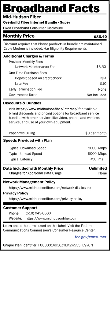 Fiber Internet and Phone OVERBUILD Super