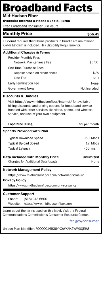 Internet and Phone OVERBUILD Turbo